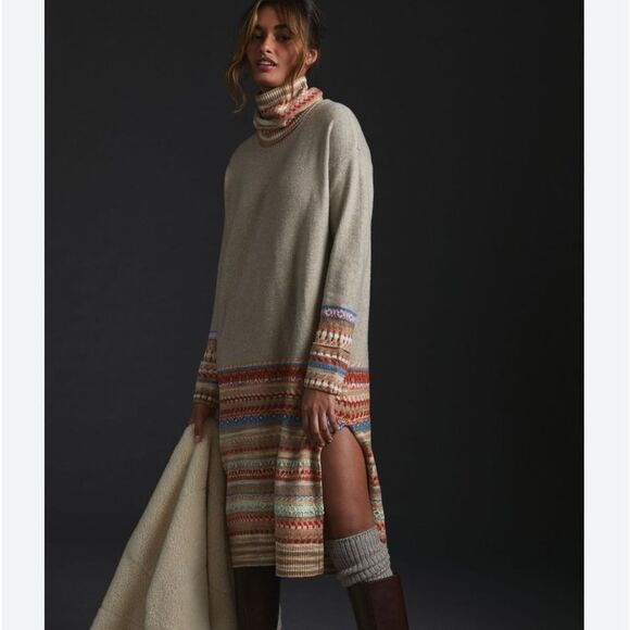 Daily Practice Anthropologie multicolor sweater Dress - Picture 1 of 9